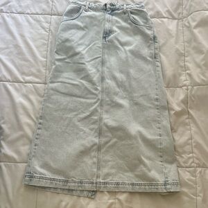 American Vintage Light Blue Midi Skirt